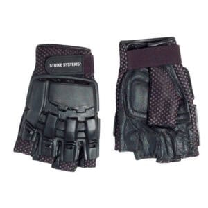 Armour half-finger leather gloves, Strike Systems